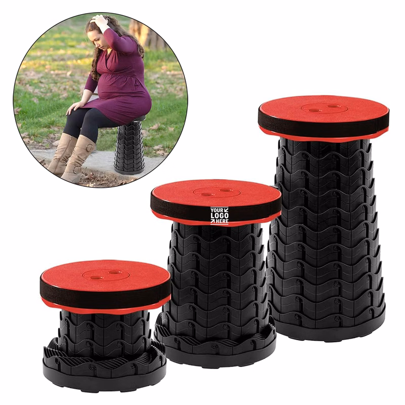 Portable Folding Stool With Backpack Pad