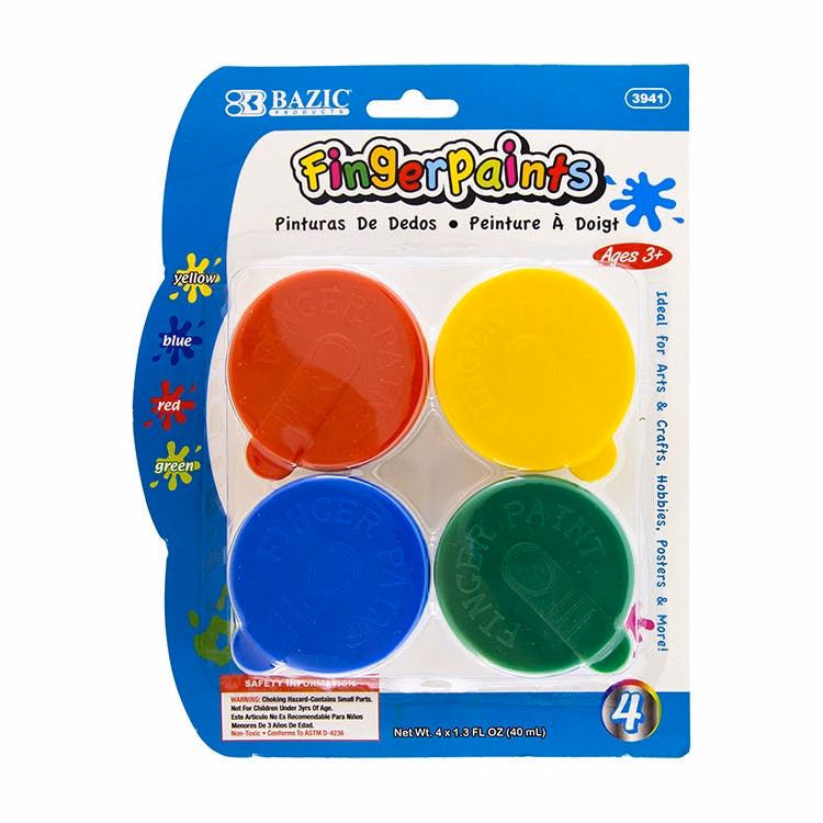 Finger Paints - 4 Colors 1.35 fl. oz each