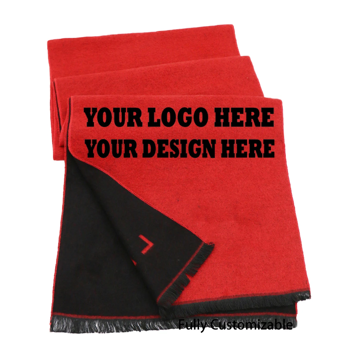 Luxury Custom Scarf, Cashmere-Style Shawl 1