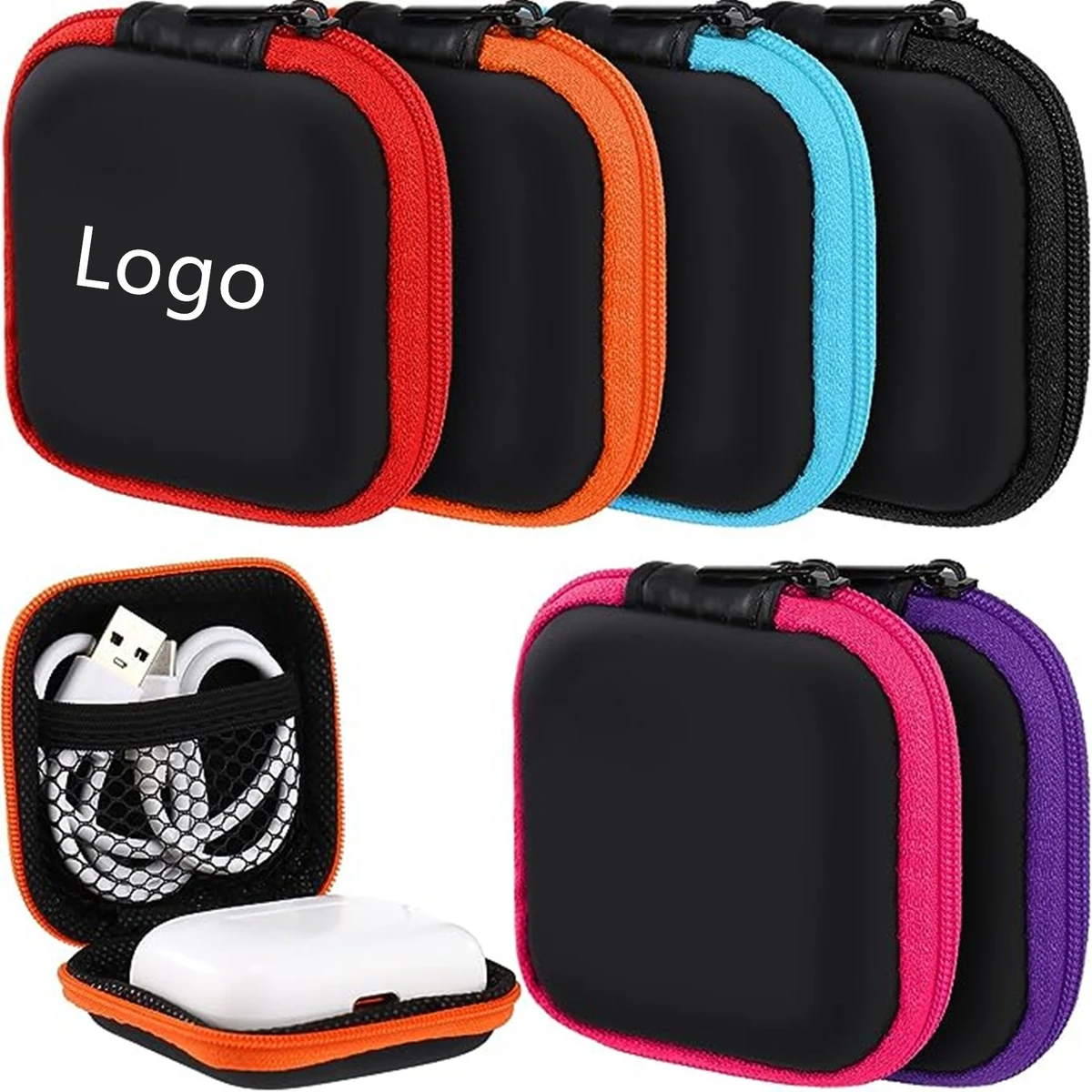 Square EVA Earphone Carrying Case 1