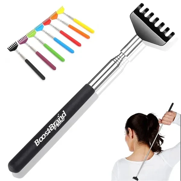 Custom Telescopic Retractable Back Scratcher with Rubber Grip — Wellness Giveaway 1