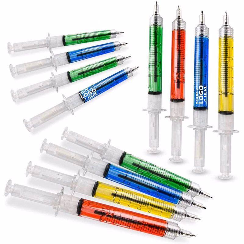 Custom Liquid-Filled Syringe Novelty Pen
