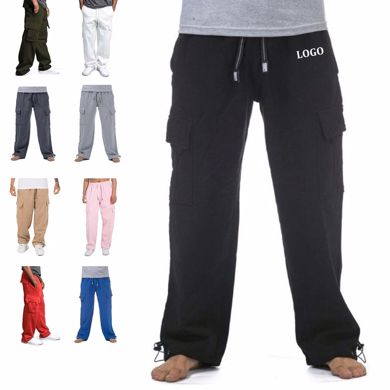 Men Heavyweight Fleece Cargo Pants