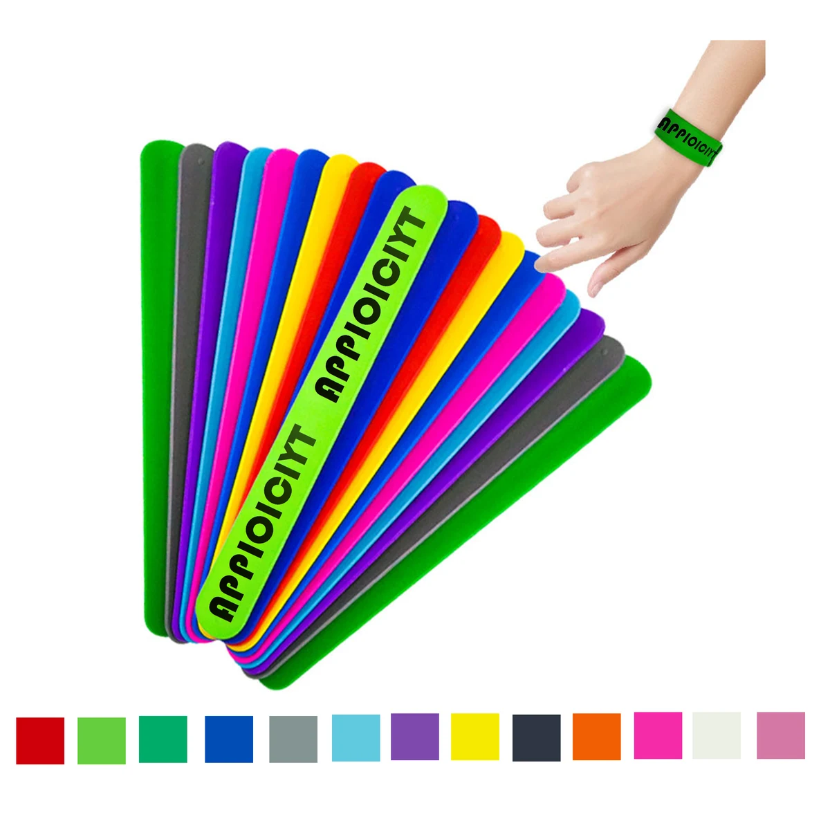 Silicone Slap Bracelet MOQ 50 1