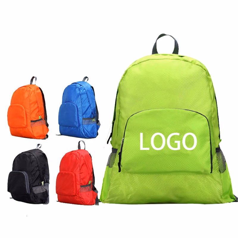 Waterproof Folding Diamond Plaid Backpack