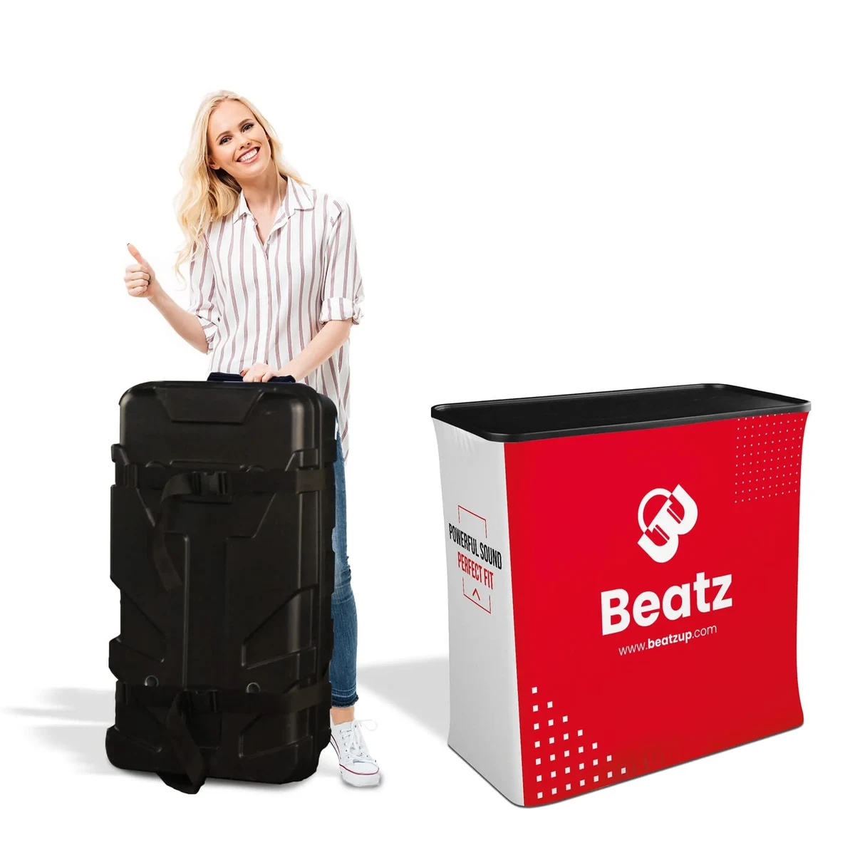 Custom Hard Case Trade Show Podium Counter 1