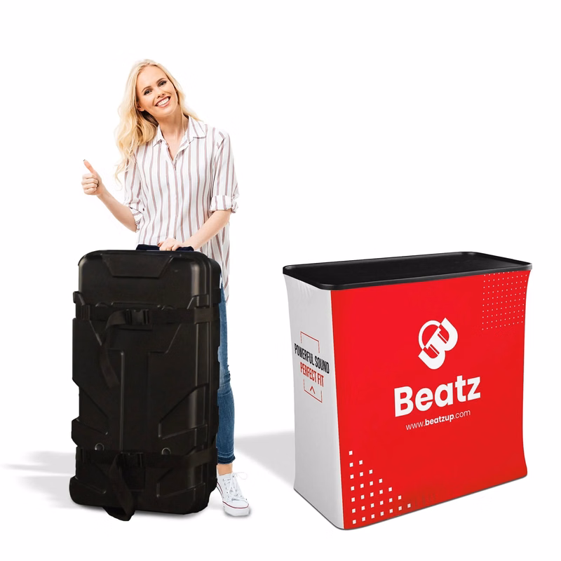 Custom Hard Case Trade Show Podium Counter