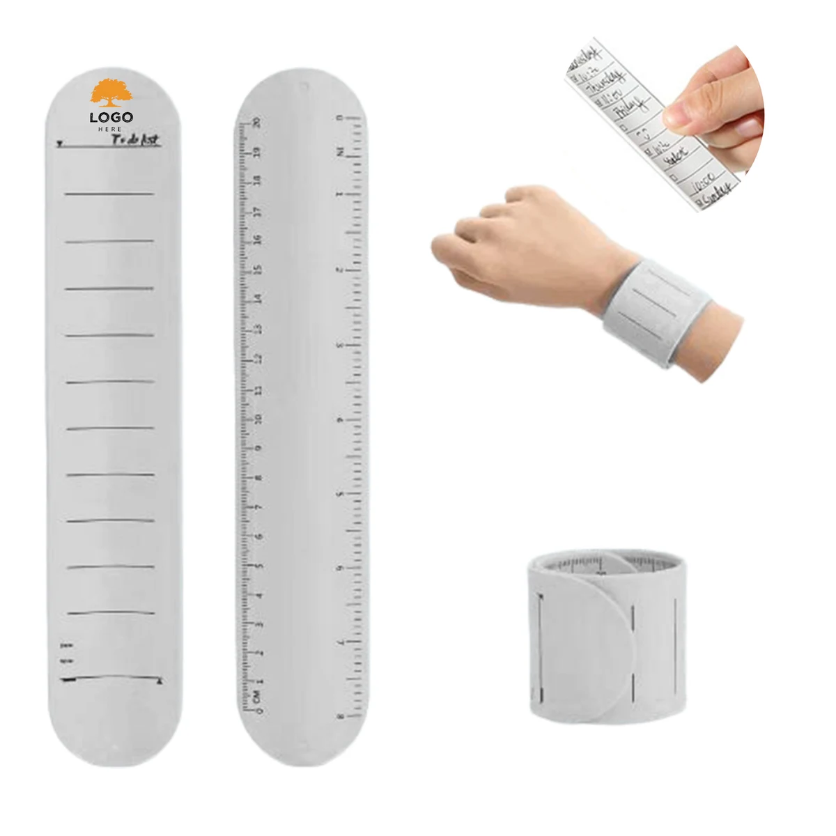 MOQ 50 To Do List Silicone Wristband Writable Erasable Reminder Band 1