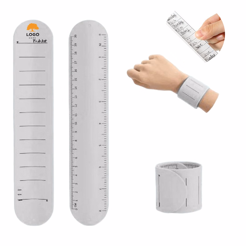 MOQ 50 To Do List Silicone Wristband Writable Erasable Reminder Band
