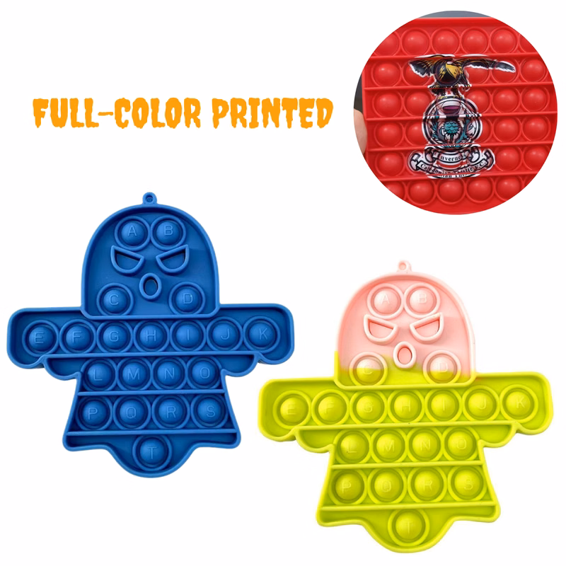 Halloween Ghost - Pop It Fidget Toy Full color