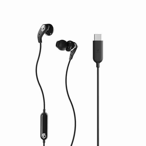 Skullcandy Set USB-C Wired Earbuds with Noise Isolating Fit, Built-in Microphone Call and Track C...