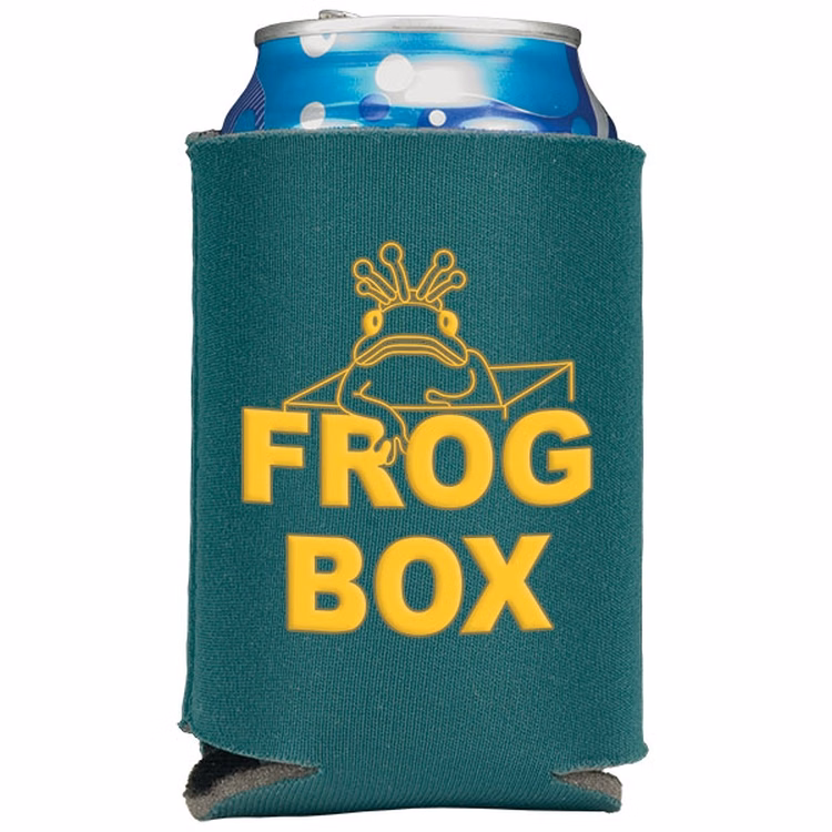 Folding Foam Can Cooler - 1 Side Screen Print