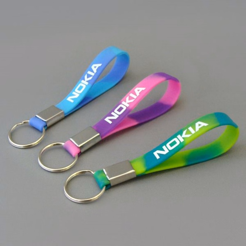 Custom Silicone Printed Keychain