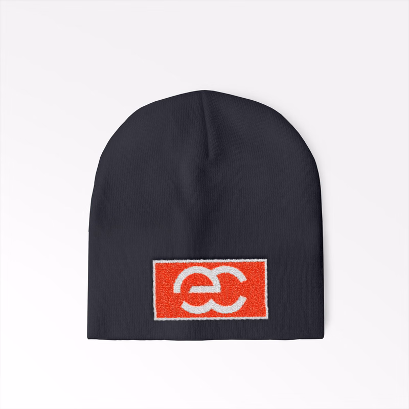 Standard Beanie with sewn on embroidered patch