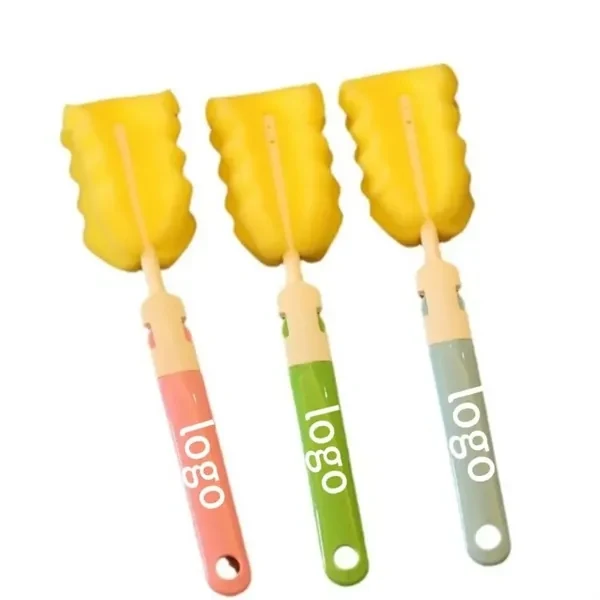 Custom Detachable Sponge Bottle Brush With Hanging Hole — Portable Storage Solution 1