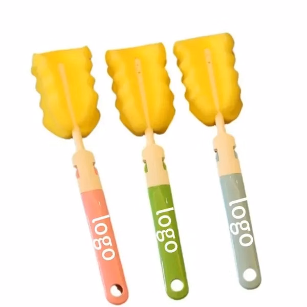 Custom Detachable Sponge Bottle Brush With Hanging Hole — Portable Storage Solution