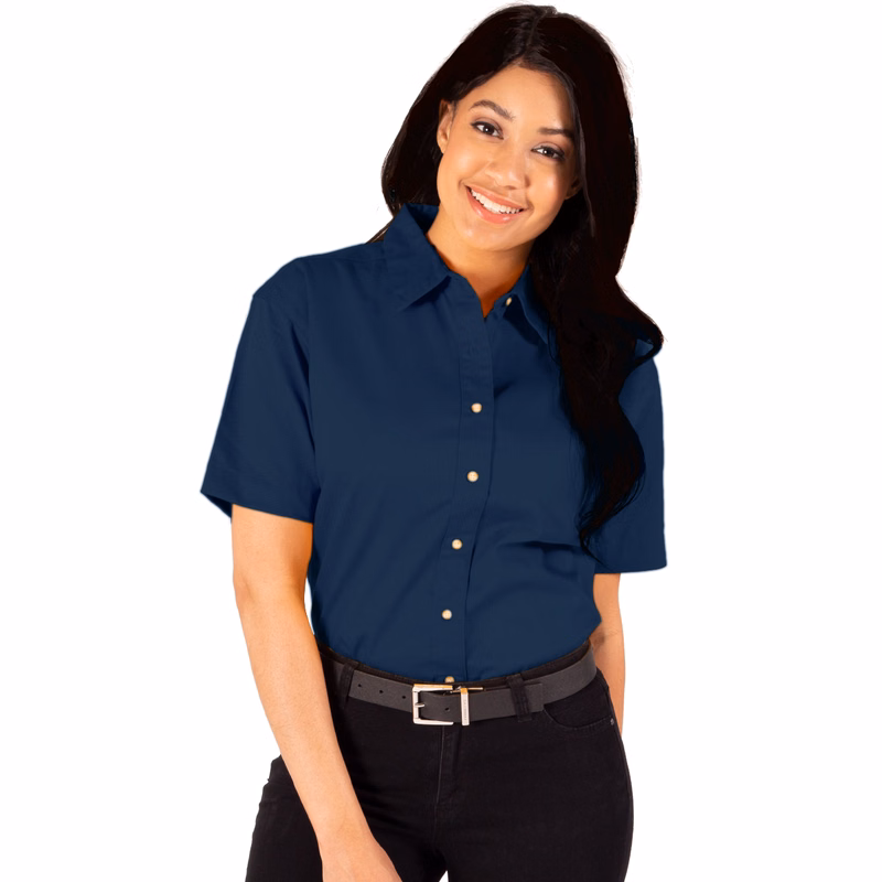 Ladies' Scotchgard Twill Short-Sleeve Shirt