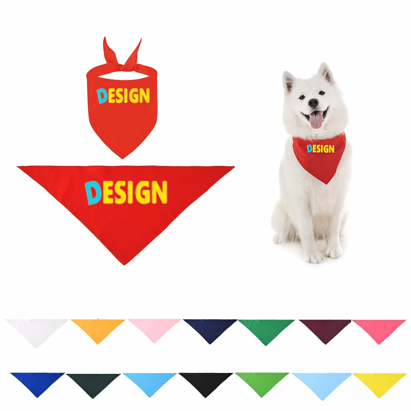 personalized dog bandana MOQ 50PCS