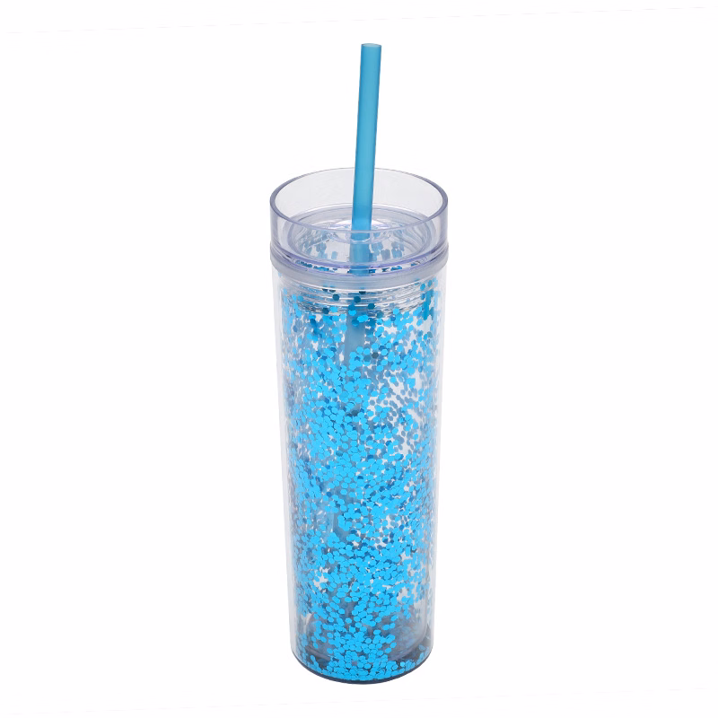 16oz Acrylic Tumbler Cup With Straw