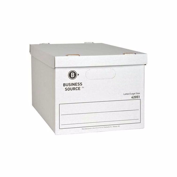 Economy Storage Boxes with Lids - 12" x 15" x 10"