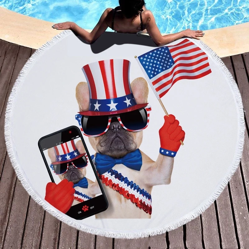 Microfiber Large Round Beach Blanket 1