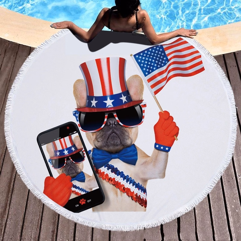 Microfiber Large Round Beach Blanket