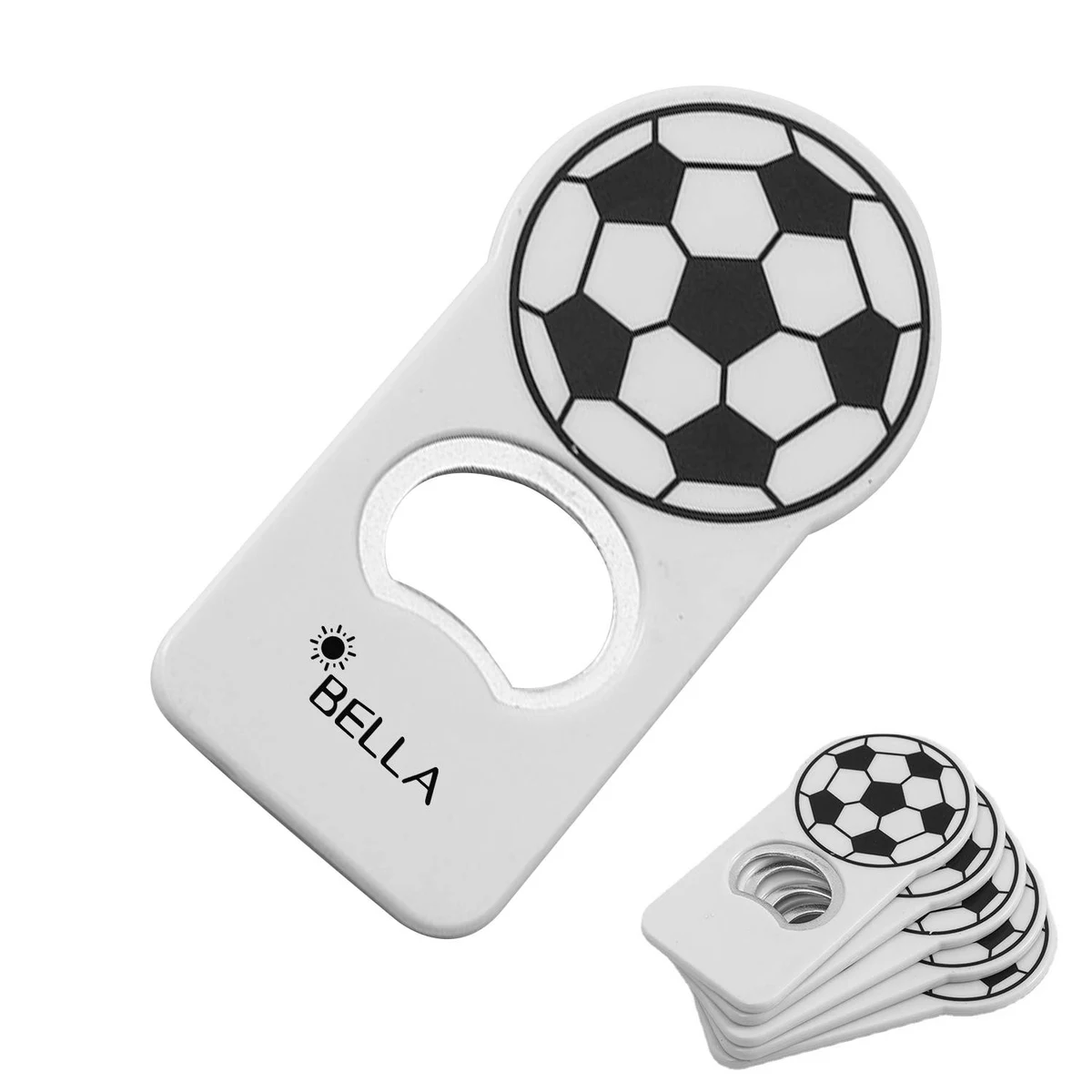 Plastic Creative soccer metal bottle opener 1