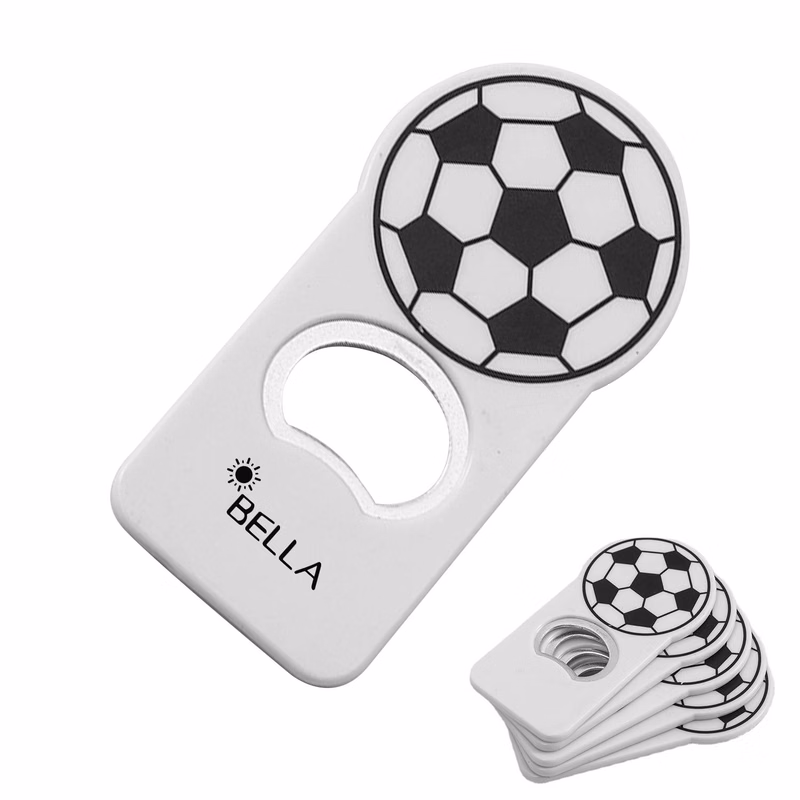 Plastic Creative soccer metal bottle opener