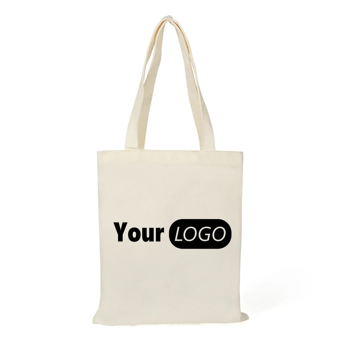 Portable Hand-Held Canvas Bag, custom tote bag with logo imprint 1