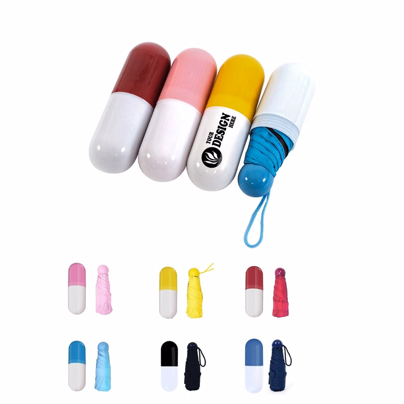 Mini Five-Fold UV Capsule Umbrella