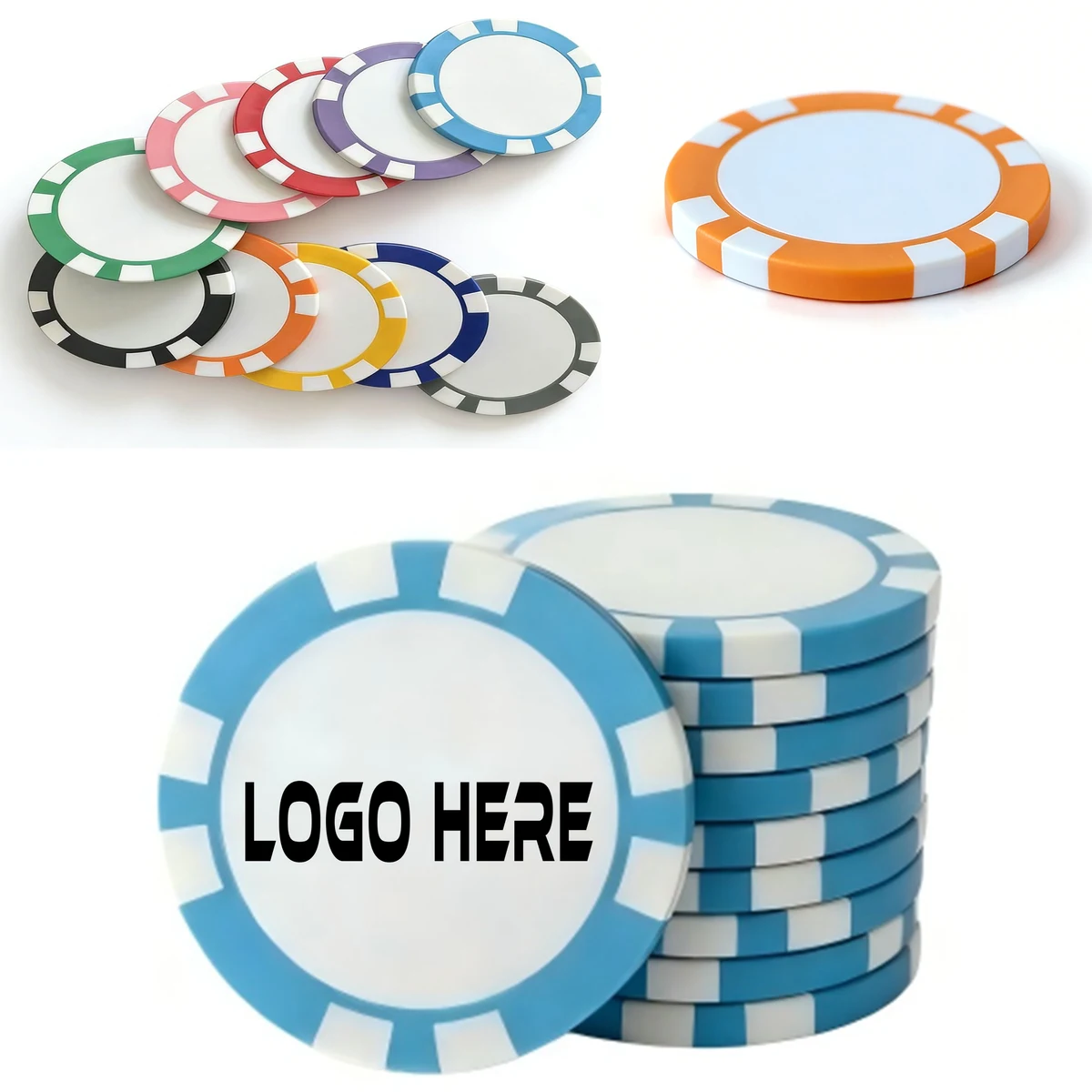 Personalized Blank Poker Game Token 1
