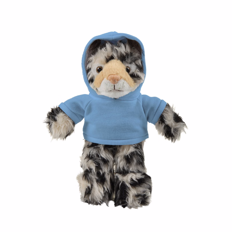 soft plush Lynx with hoodie