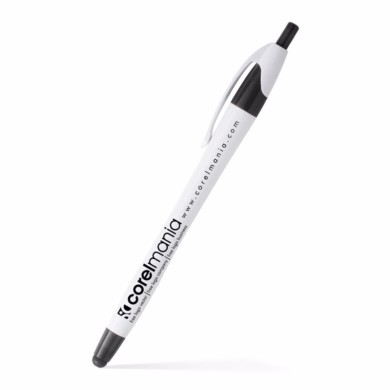 Zane Full Color White Stylus Pen