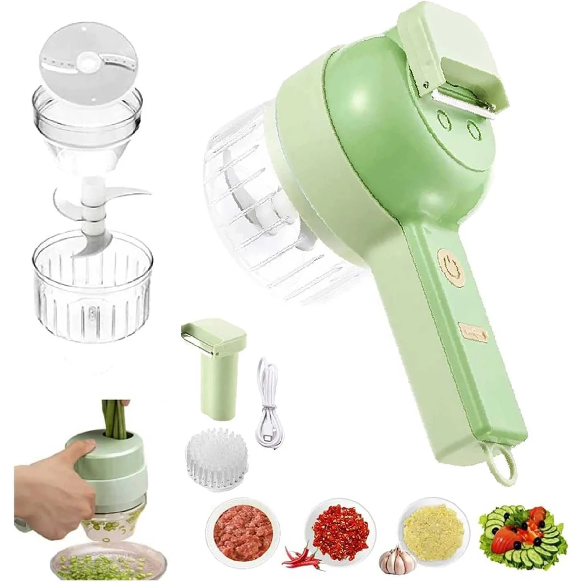Mini Wireless Gatling Vegetable Cutter 1