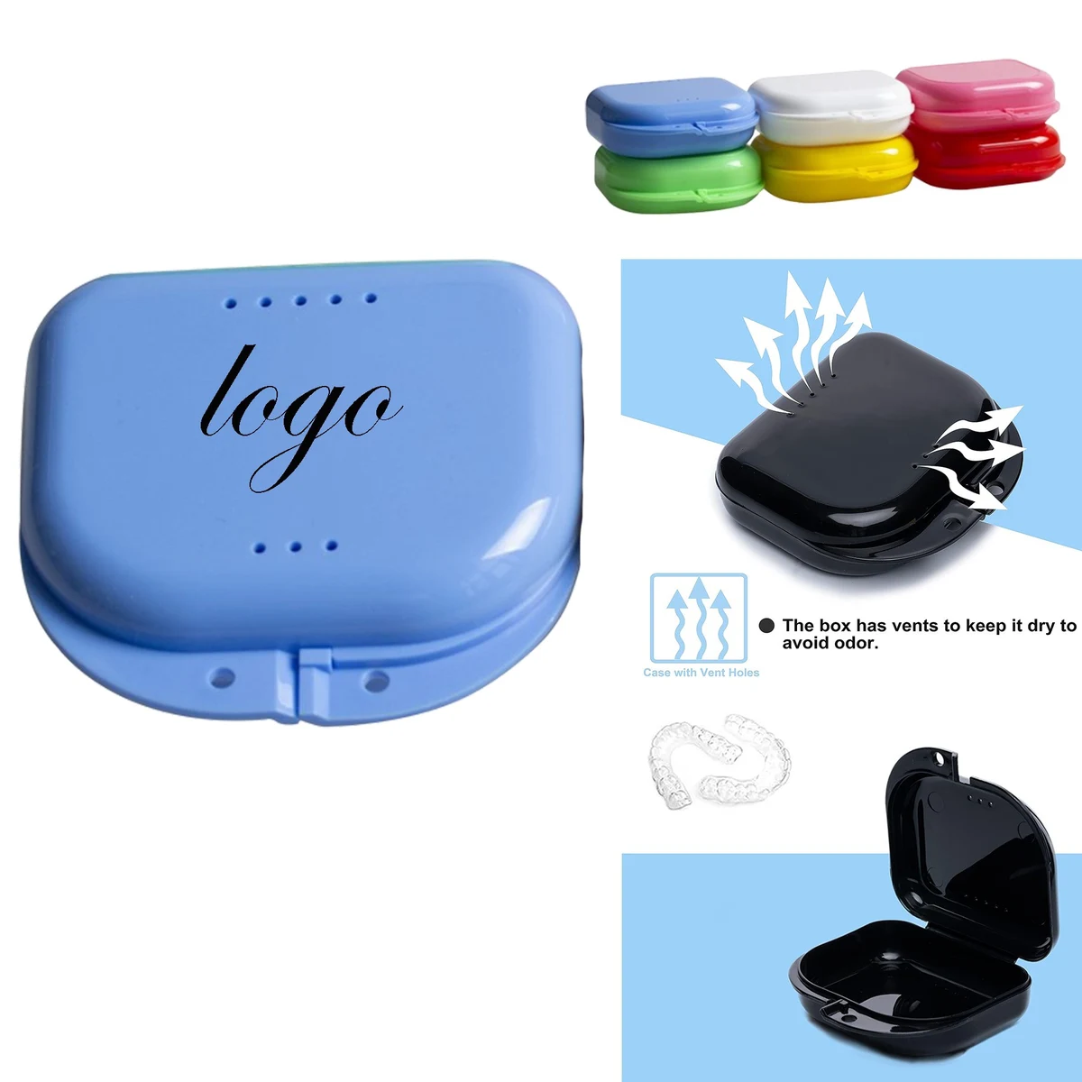 Tight Snap Lock Orthodontic Mouth Guard Case 1