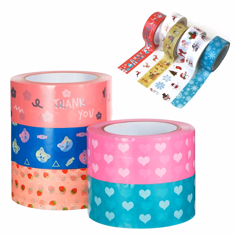 Custom Full Color BOPP Adhesive Packing Sealing Tape MOQ 50p
