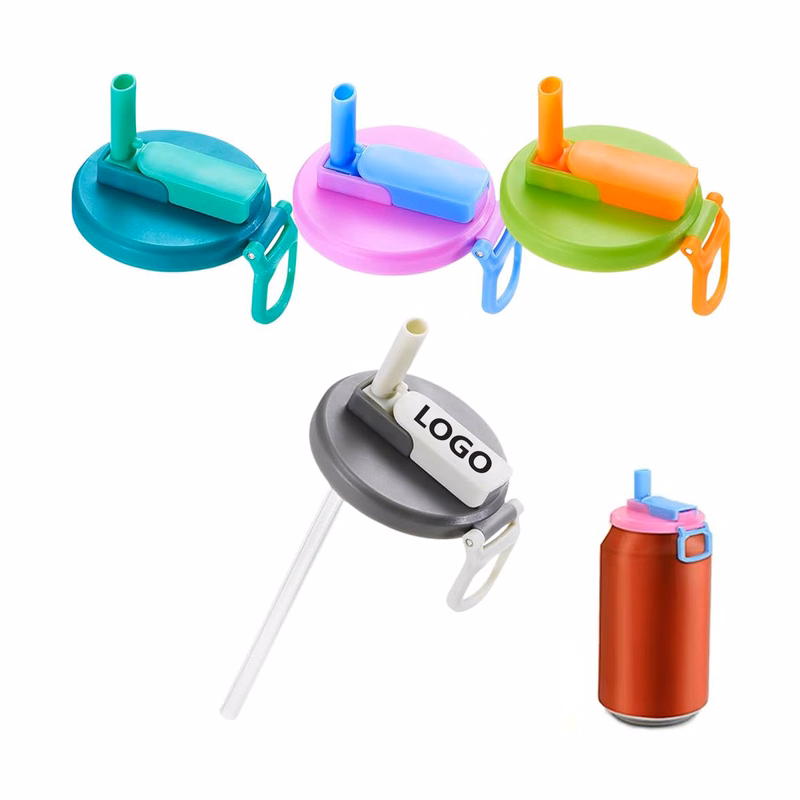 Soda Can Covers with Silicone straw
