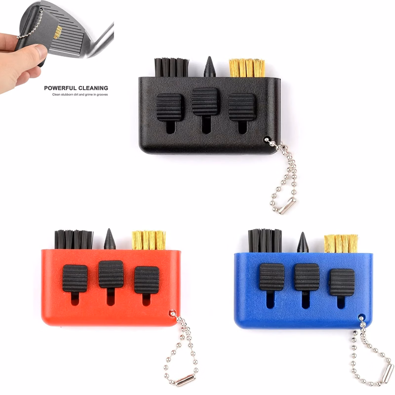 3 in 1 Golf Club Brush Keychain