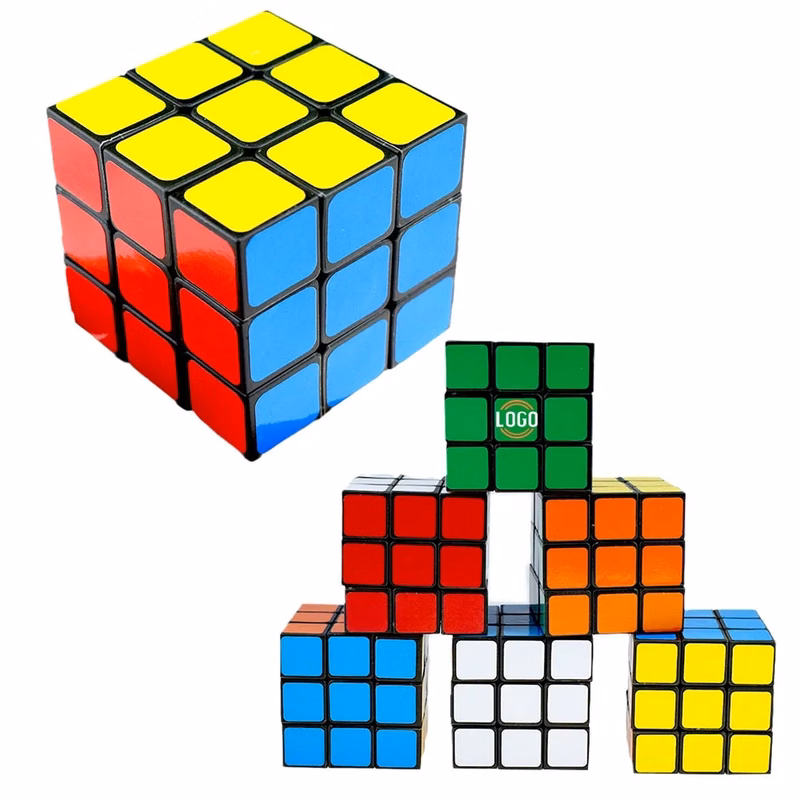 Rotating Multicolor Puzzle Cube Toy