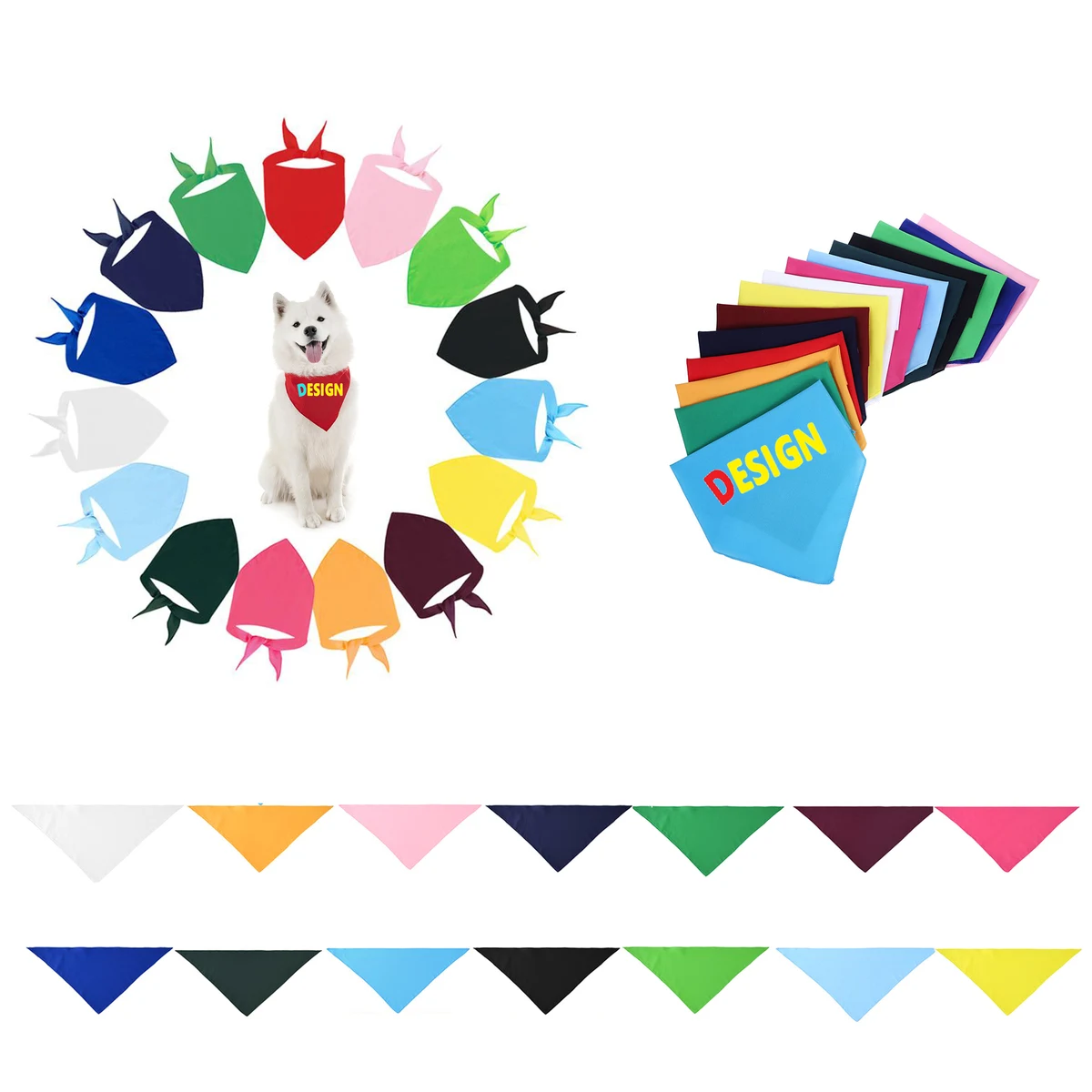 Customizable Dog Bandana/Bib MOQ 50 1