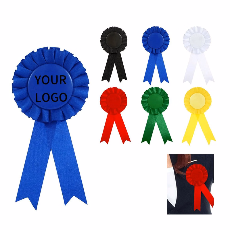 Recognition Badge with Polyester Ribbon