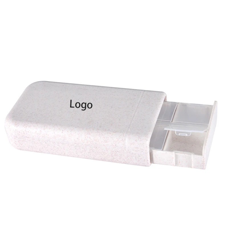 Wheat Straw Push Pull Pill Box 1