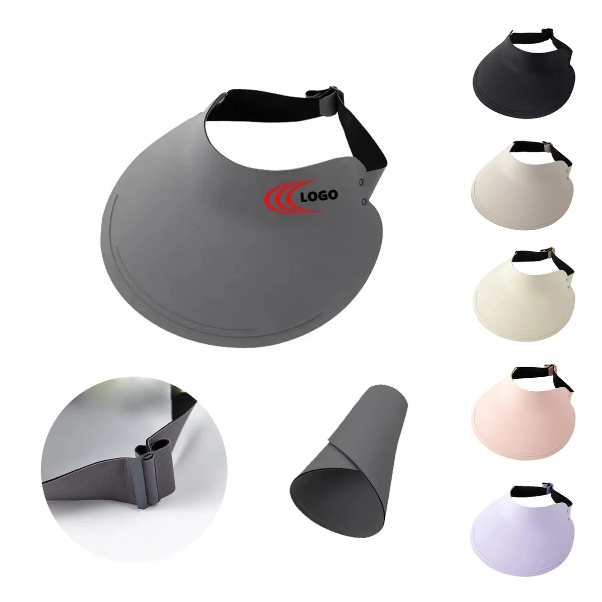 Breathable Wide Brim Visor Sun Hat 1