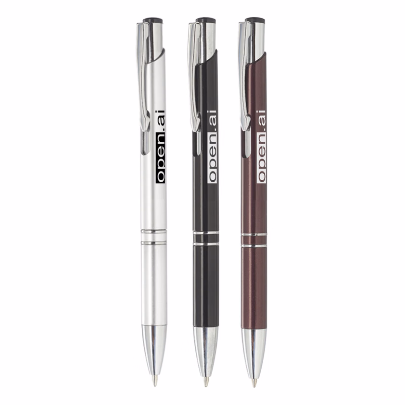 "Queenly" Metallic Click Pens