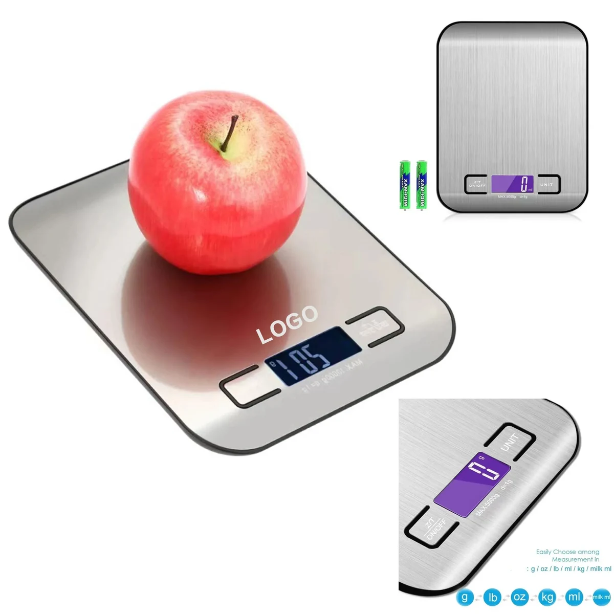 Stainless Steel Electronic Kitchen Scale For Weighing 1