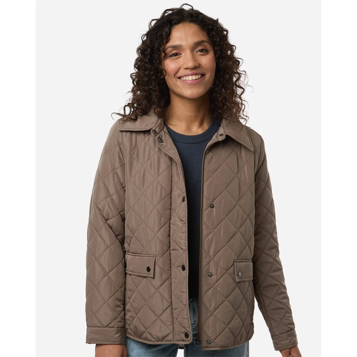 Women's Diamond Quilted Jacket - W27713 1