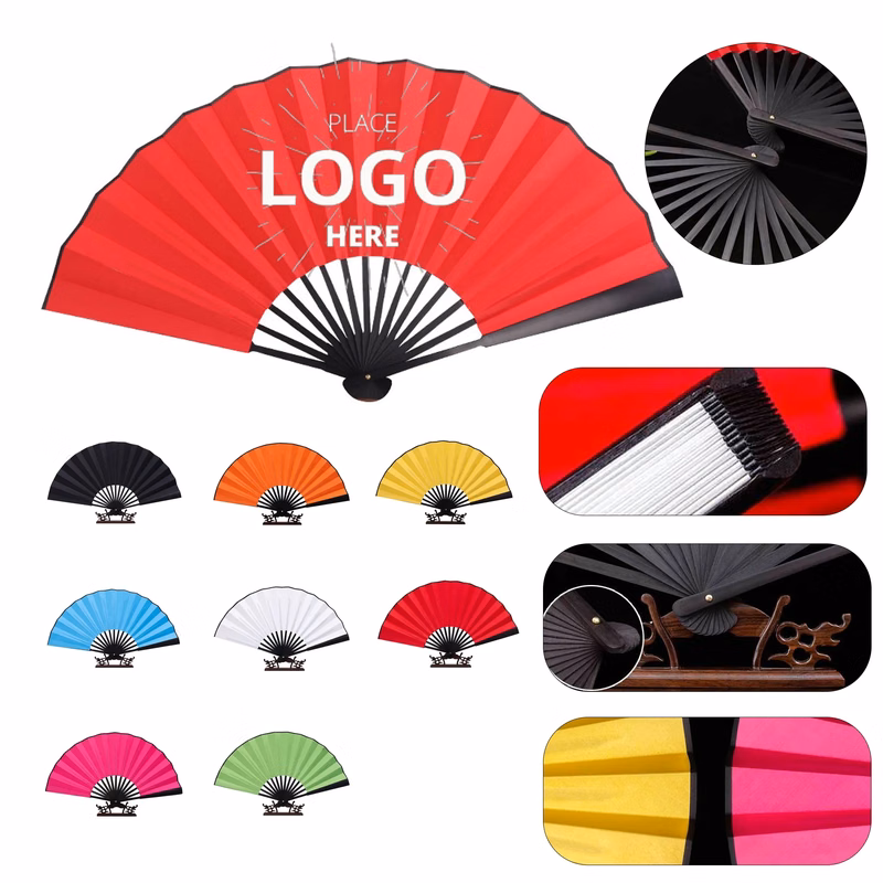 Silk Fabric Bamboo Hand Fan