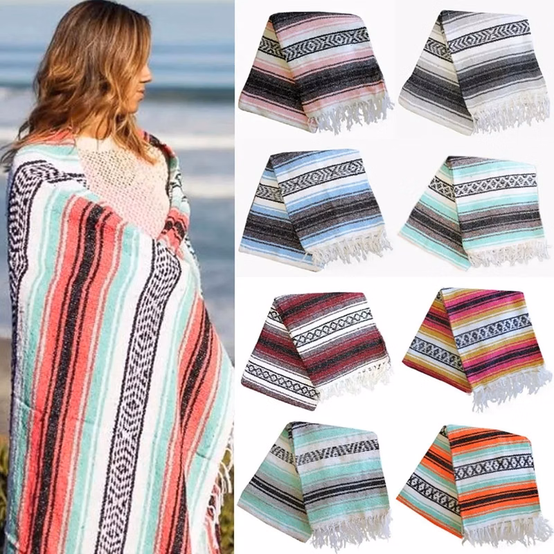 Authentic Mexican Camping Blanket