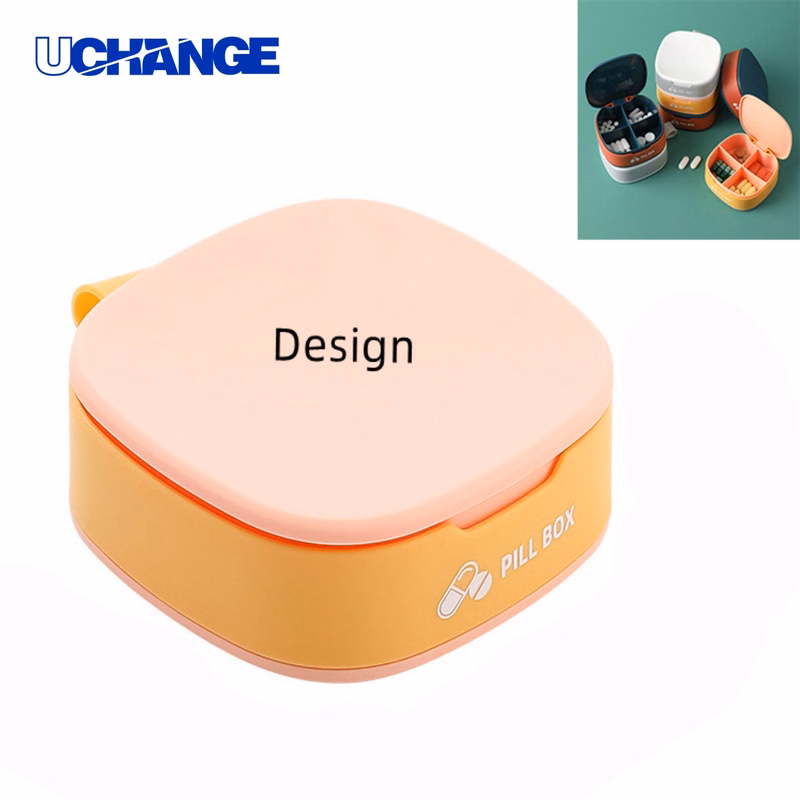 Silicone Pill Case with Compartments