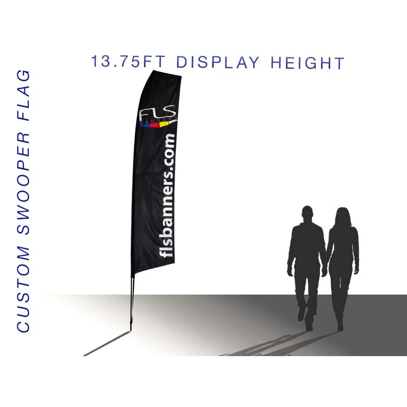 Large 19' Swooper Feather Flag 1